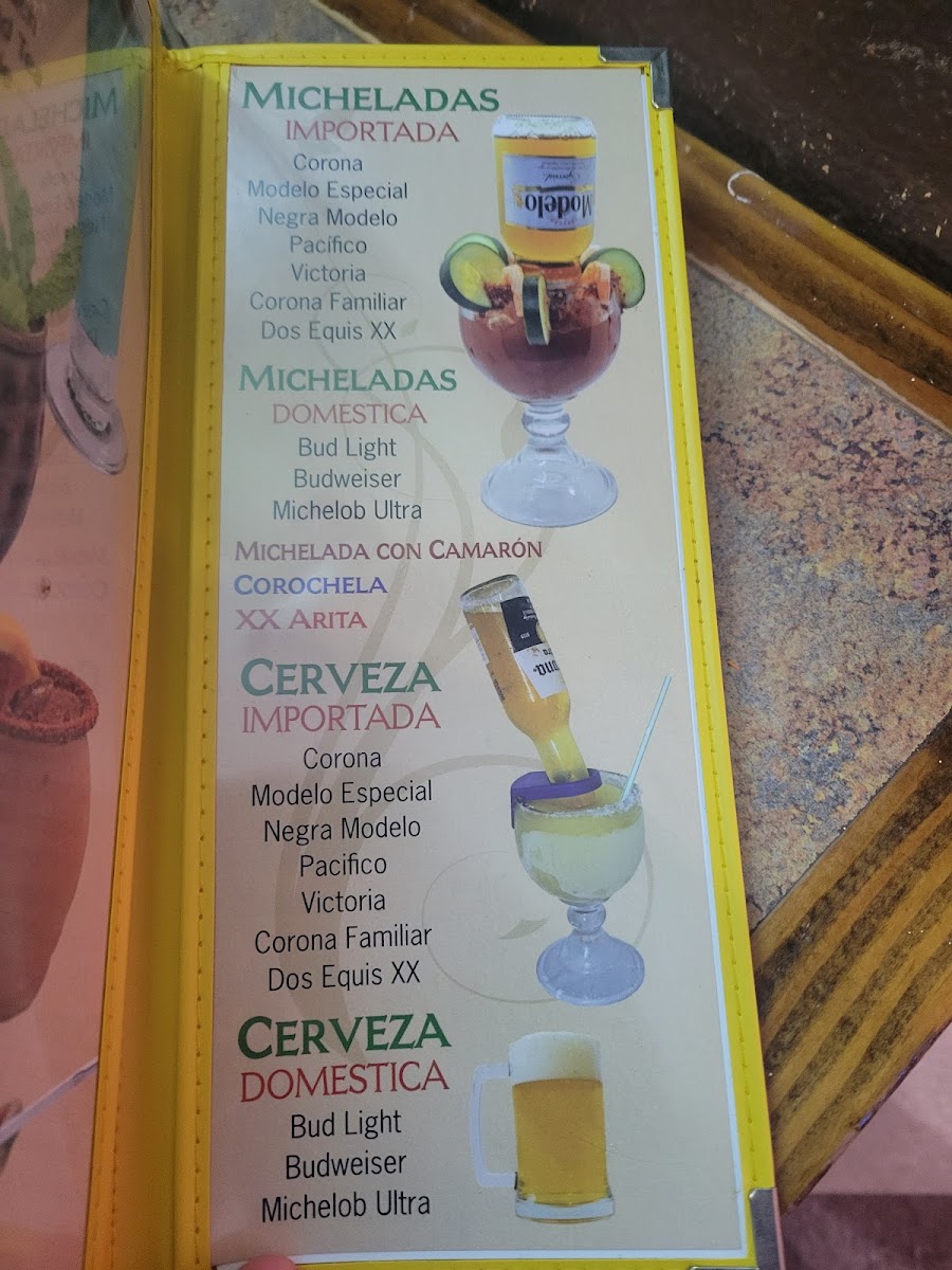 Beto's Restaurant #2 Menu - Image 1